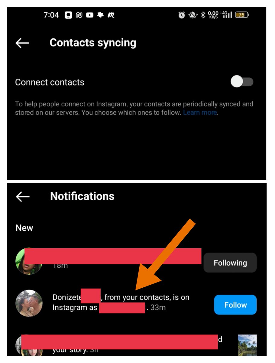 lexoit's tweet photo. Speaking of invasion of privacy, hey @Meta @instagram @facebook, how could the #Instagramapp access the contacts on Android if it is not allowed to do that?
#invasionofprivacy 🔏 https://t.co/pVx7lkIdIM