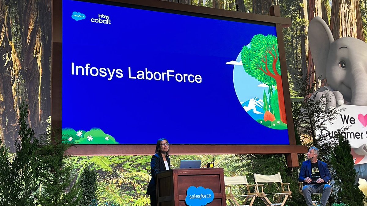 InfosysEvents's tweet photo. Infosys LaborForce solution helps improve productivity and end to end contact center management. #InfyatDreamforce2022 #InfoysCobalt #DF22 https://t.co/RKbV0SrEke