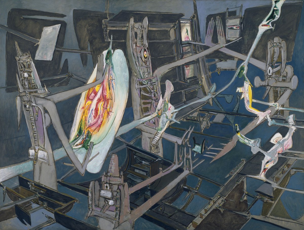 Matta, Wound Interrogation, 1948 #museumarchive #modernart artic.edu/artworks/62296/