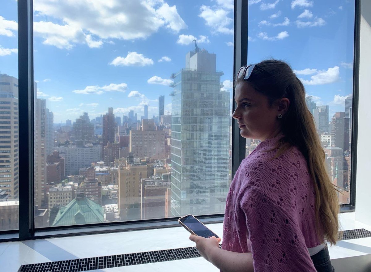 kardisom's tweet photo. Second visit today: McCann - four of their strategists plus HR & internal comms gave their time so generously. Spectacular offices and a trophy wall 2 floors high.
#advertingagency #uonnytrip #AdStudents #newyork @UniNorthants https://t.co/vGQa7h3bWd