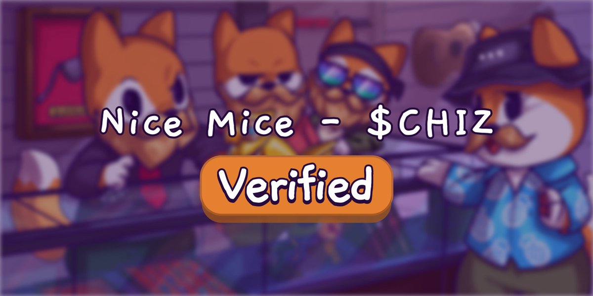 FamousFortuna's tweet photo. Nice Mice Token (https://t.co/G59s4eqoCq) has been verified on our Famous Token Market, a safe and secure way to p2p trade tokens! 🟠
@NFTNiceMice

@FamousFoxFed #FamousFoxes $SOL #SolanaNFTs https://t.co/v4JZcSED9y