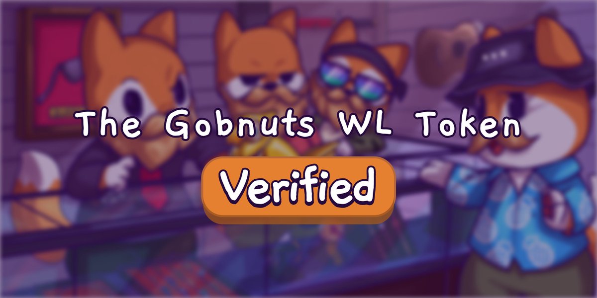 The Gobnuts Token (famousfoxes.com/tokenmarket/Dq…) has been verified on our Famous Token Market, a safe and secure way to p2p trade tokens! 🟠
@GobnutsNFT

<a href="/FamousFoxFed/">Famous Fox Federation 🦊🟠</a> #FamousFoxes $SOL #SolanaNFTs #Whitelist
