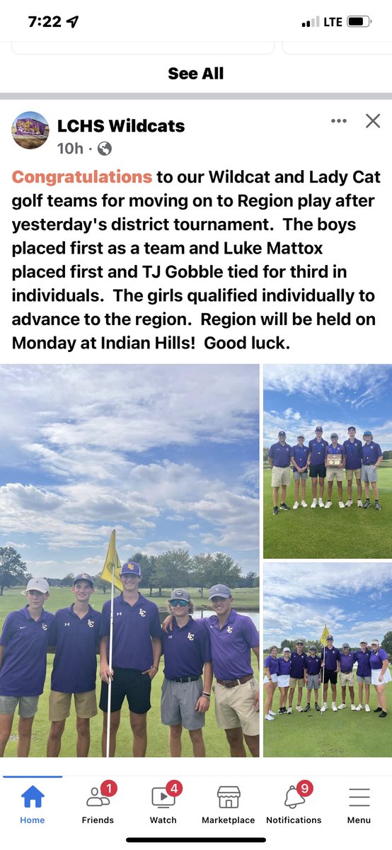Congratulations to Lawrence County Wildcat Golf Teams on Advancing!!! Great Team Effort and big Congrats to Luke Mattox for Low Medalist!!@LCHSone <a href="/WillieFJoiner/">Willie Joiner</a> <a href="/brianporter1717/">Brian Porter</a> <a href="/TheXRadioTN/">The X Radio</a>