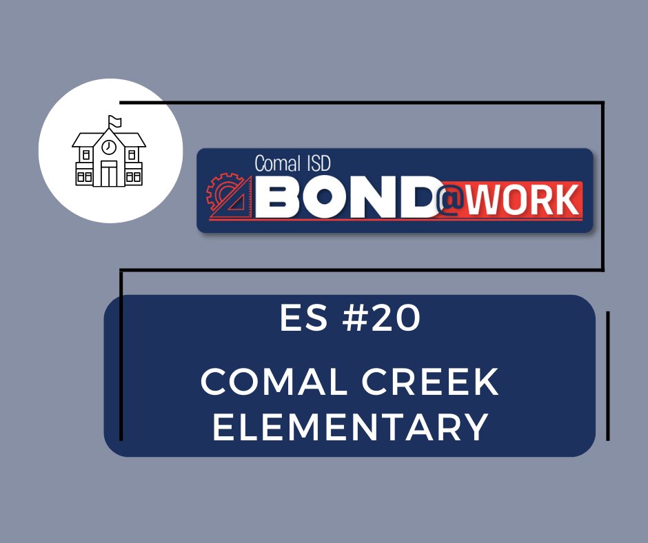 cisdnews's tweet photo. The Board of Trustees approved the name of Elementary School #20 at last night's board meeting. Located across from Danville Middle School, ES #20 will be named Comal Creek Elementary. The community will soon have the opportunity to suggest a mascot for this campus. #bondatwork https://t.co/IXnVd41kag