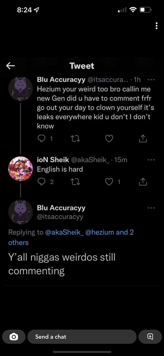 Squxnch's tweet photo. @itsaccuracyy @adinross You are slow asf and a pussy and this one is just for the record your parents picked the worst possible fucking way to spell “Deshaun” you are definitely the weirdo cuh praise be to allah for that ugly ass name https://t.co/HbLI1oT7Zl
