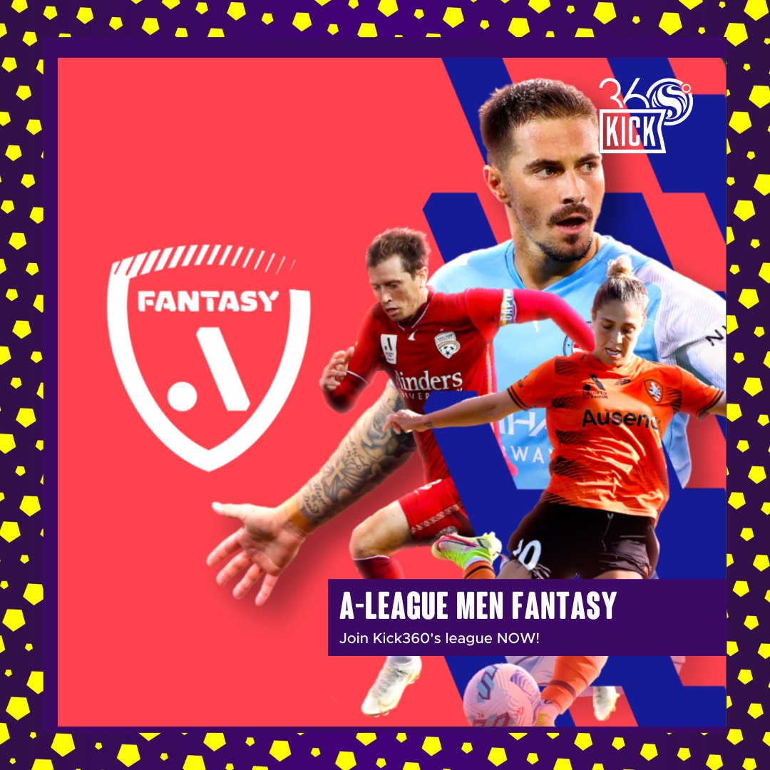 kick360au's tweet photo. A-League Men Fantasy time!

Join Kick360's league and face off against Kick360 journalists and personalities 🤝

LINK: https://t.co/SXobdI5wSR https://t.co/lQU0Ad46Uc