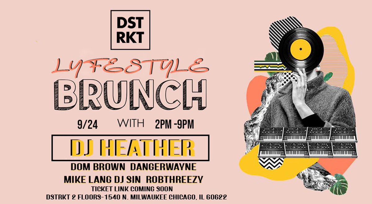 Join us for brunch and beats this Saturday at DSTRKT feat. music from the legend <a href="/djheather/">SUBPOENA BURNAH</a> &amp; more! Tickets: eventbrite.com/e/lyfestyle-br…