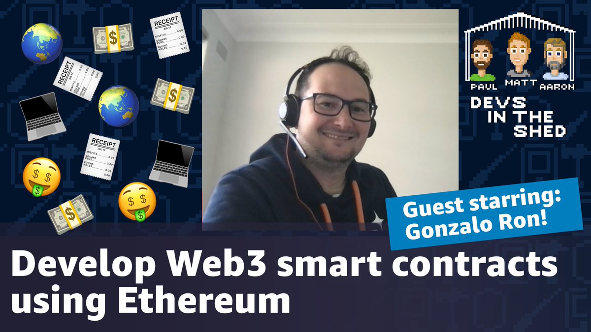 pseudyx's tweet photo. Come join @mattcoles87, @paulkukiel and I with special guest Gonzalo Ron, a #Web3 expert talking with us about #smartcontract using #Ethereum. Devs in the Shed on https://t.co/qTZXuEeIAm @ 12 AEST today!
#DevsInTheShed https://t.co/Z4KMARnvu6