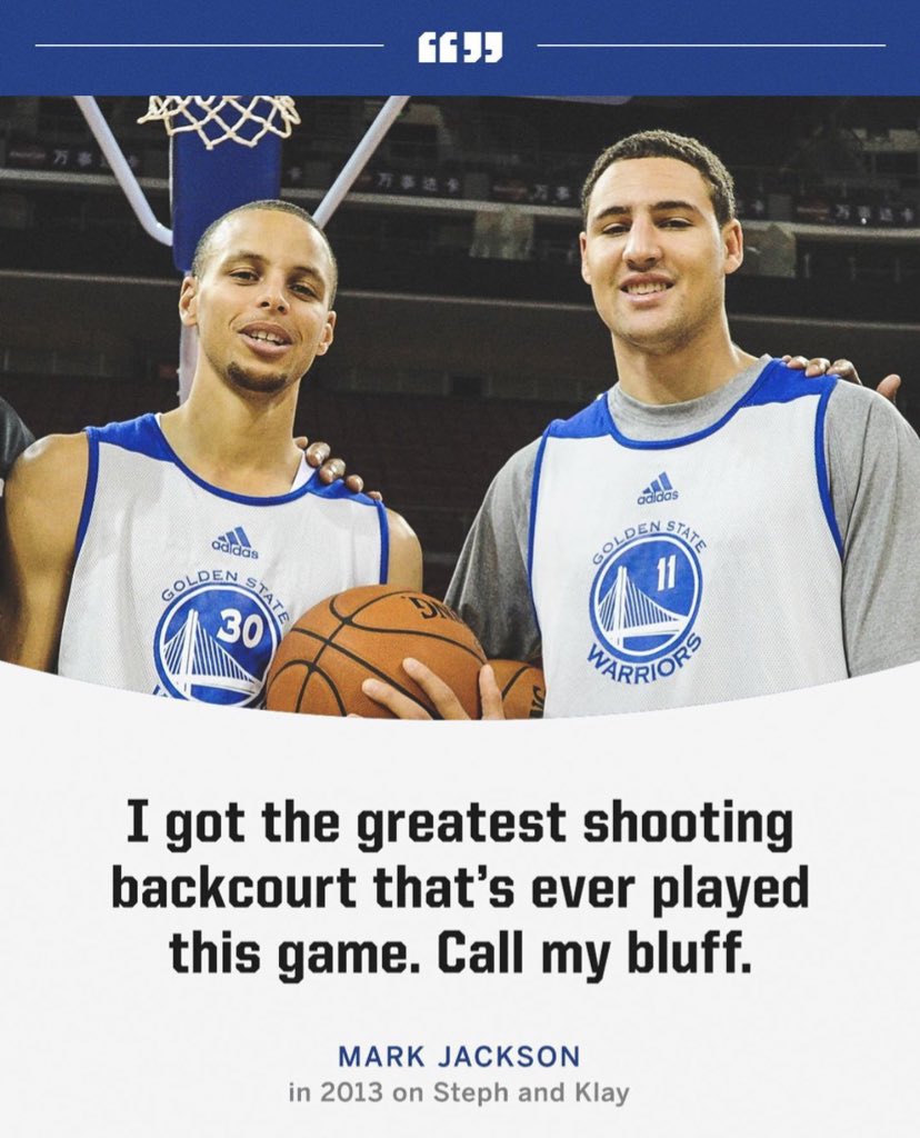 SplashBrosMuse on Twitter "Mark Jackson in 2013 on Steph Curry and