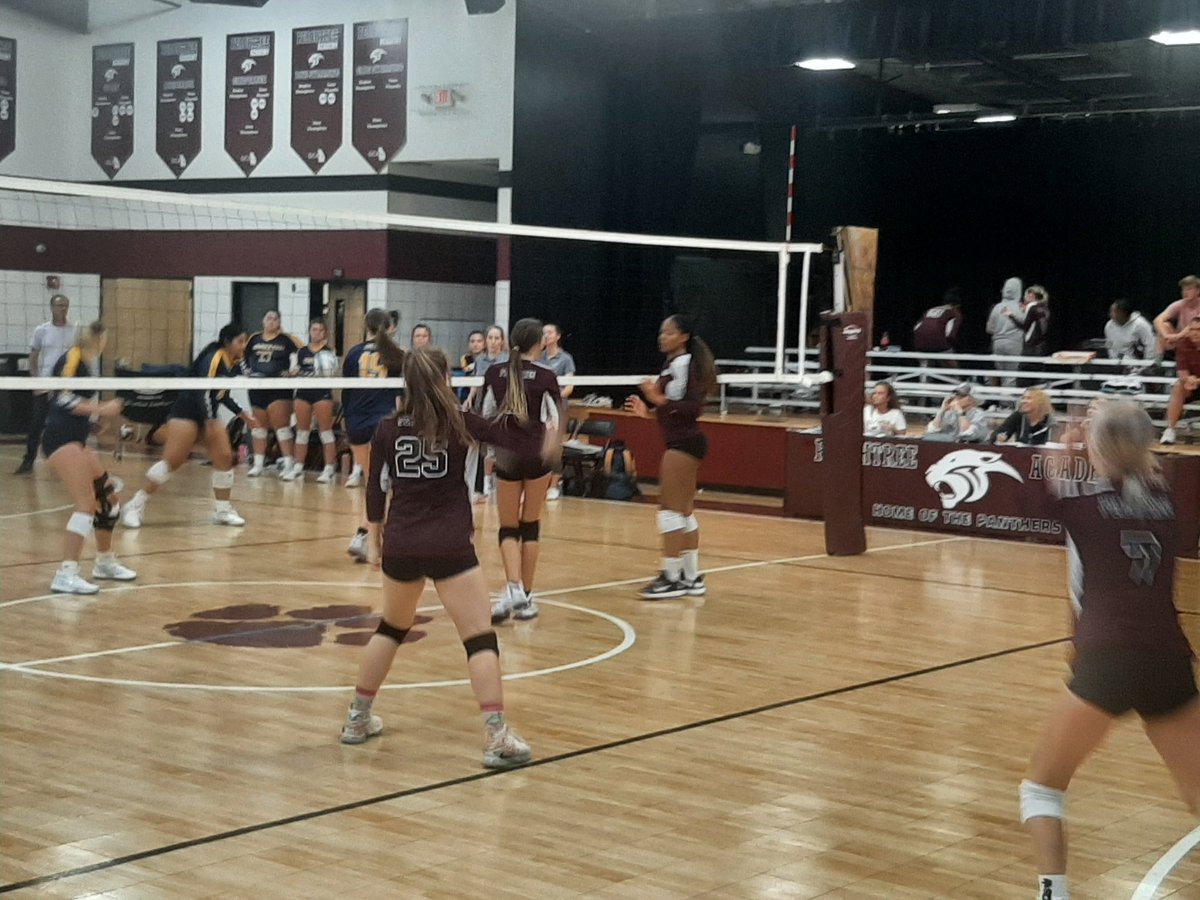 GoernerRandy's tweet photo. Great play by the @ptreeacademy Lady Panthers varsity volleyball team. The Lady Panthers defeated Horizon tonight 3-0 (25-6, 25-9, 25-15). Awesome play Panthers!
@krvanness 
@mrsbatha 
@UGADawgGirl 
@CovNewsSports 
@PBHubb23 
@GabrielCStovall 
@thatsmyanthony https://t.co/sg8k4lZHVw