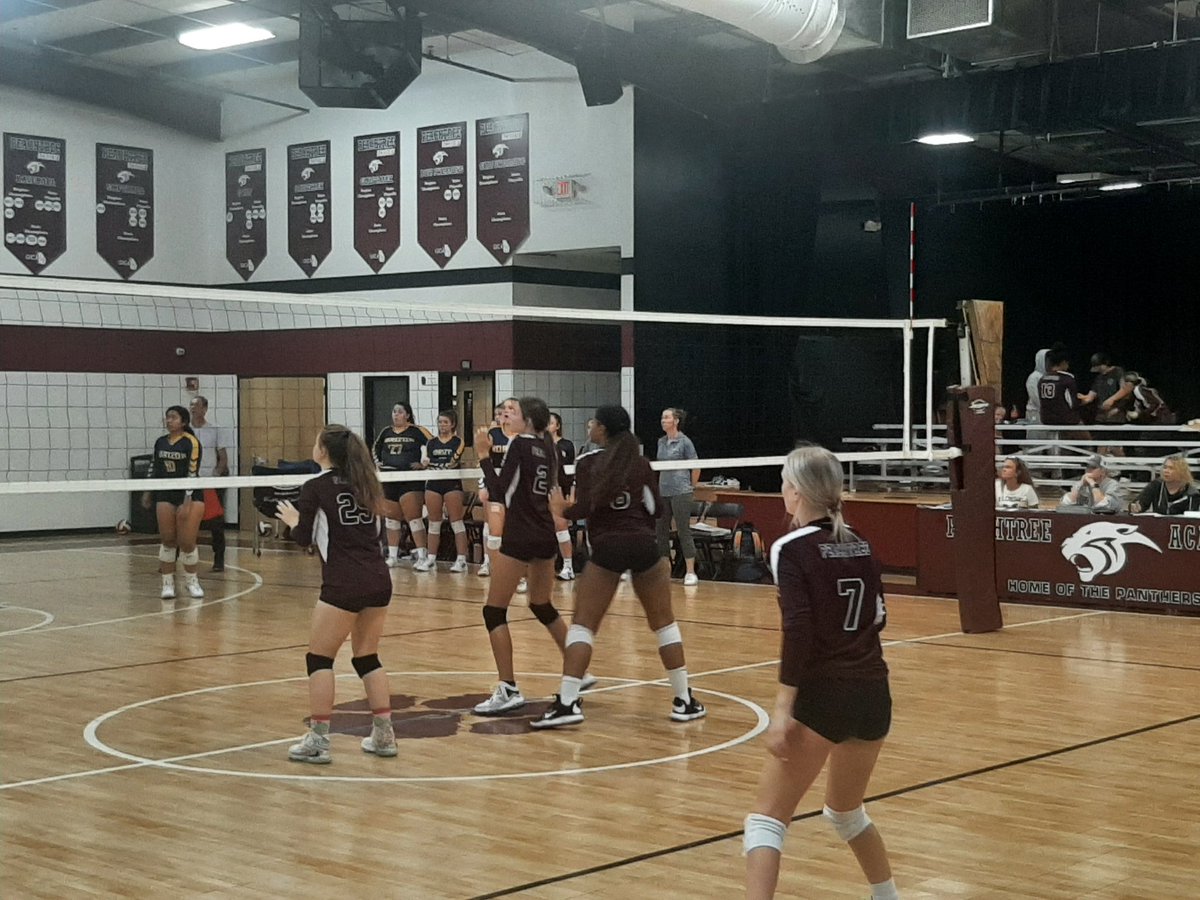 GoernerRandy's tweet photo. Great play by the @ptreeacademy Lady Panthers varsity volleyball team. The Lady Panthers defeated Horizon tonight 3-0 (25-6, 25-9, 25-15). Awesome play Panthers!
@krvanness 
@mrsbatha 
@UGADawgGirl 
@CovNewsSports 
@PBHubb23 
@GabrielCStovall 
@thatsmyanthony https://t.co/sg8k4lZHVw