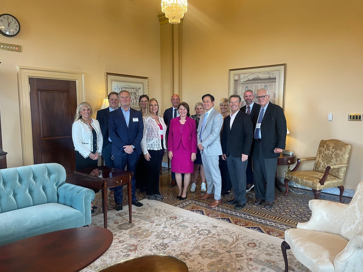 Thank you <a href="/amyklobuchar/">Amy Klobuchar</a> for hosting <a href="/hazldnbettyford/">Hazelden Betty Ford</a> for our Day on the Hill, and for your outstanding leadership responding to the opioid epidemic, fighting stigma, and championing Recovery now and always. #RecoveryMonth