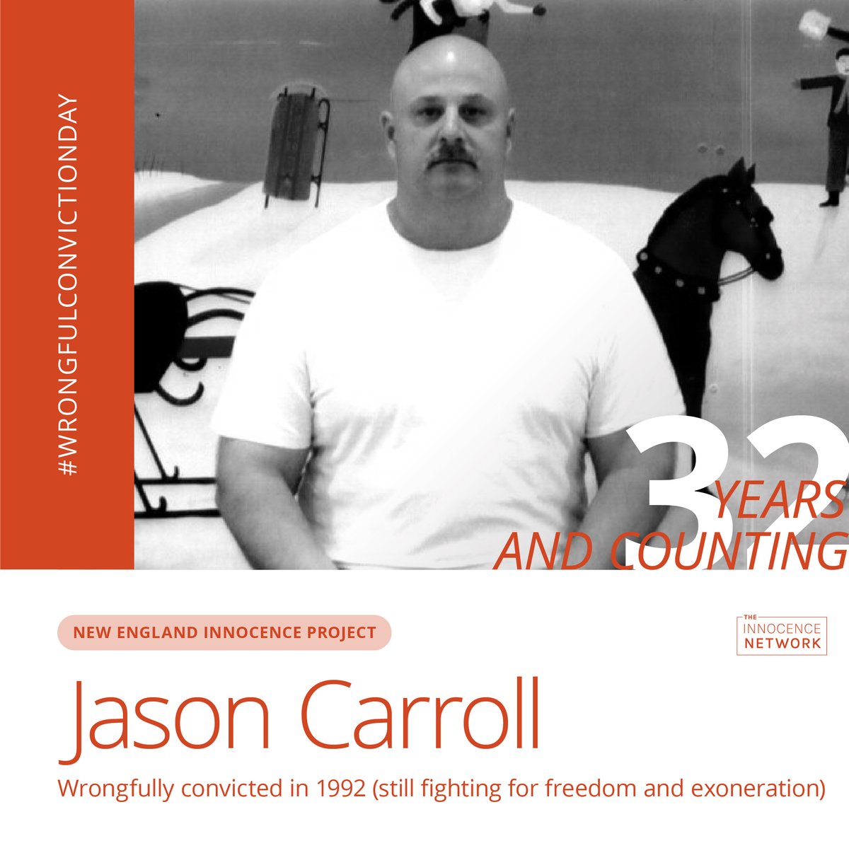 NEInnocence's tweet photo. #AdnanSyed is Free. Who's next? On this #WrongfulConvictionDay, we focus our attention on Jason Carroll, who has already spent 32 years in NH prison for a crime he did not commit. Let's bring him home. Let's bring them all home. #FreeJasonCarroll @Undisclosedpod @bearbrookpod https://t.co/81KjR3ncdF