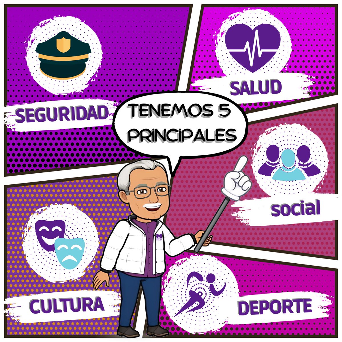 DrAlbertoAlejo1's tweet photo. ¡Hola vecino! 👋🏻, soy el Dr. Alberto Alejo y estoy postulando a la alcaldía de #PuebloLibre 💜, en esta pequeña historieta me podrás acompañar a contarte algunas de nuestras propuestas 😊 https://t.co/dFoGbB9PFK