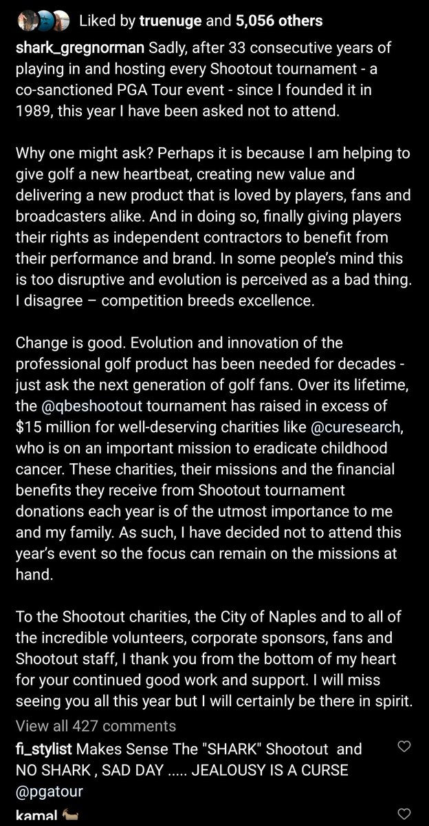 Greg Norman Jr tweet media