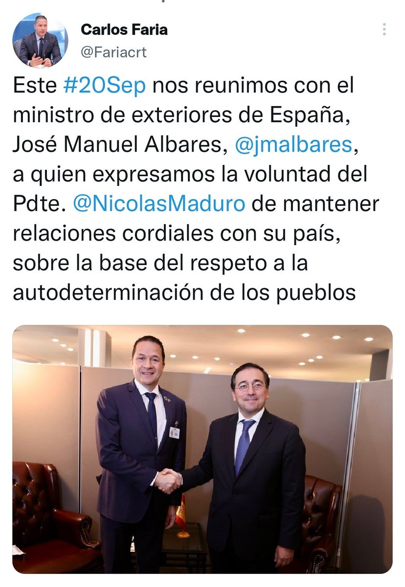 Embajada de Venezuela en España tweet media