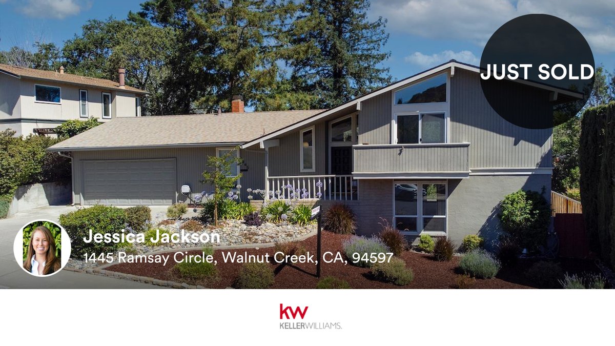 JJxsn's tweet photo. 🛌 4 🛀 2 🚘 2
📍 1445 Ramsay Circle, Walnut Creek, CA, 94597

My latest sale on RateMyAgent
https://t.co/1lY4K4BuFM

...
#ratemyagent #realestate https://t.co/bhbcgBY4gQ