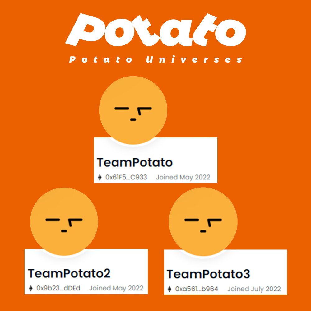 PotatoUniverses's tweet photo. 购买OG土豆，获得OG身份。价格为0.0033，由TeamPotato、TeamPotato2、TeamPotato3出售，请确认出售地址后购买。OG可以参与抽奖空投、获得下个项目的白名单、免费领取未来推出的游戏等。小额投入，超值回报，请帮助我们继续完成故事，向你致敬。 https://t.co/3Sy9HhdjXH