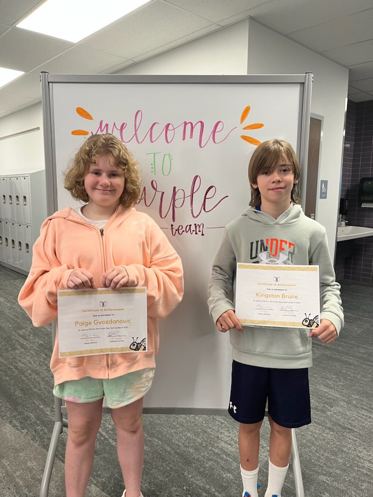 After watching Akeelah &amp; the Bee, we hosted our own spelling bee! Congratulations to Shrey, Gus, Sophia, Victoria, Gabi, Dylan, Paige, and Kingston on being the top 2 spellers in each homeroom! @EHGreeneSchool