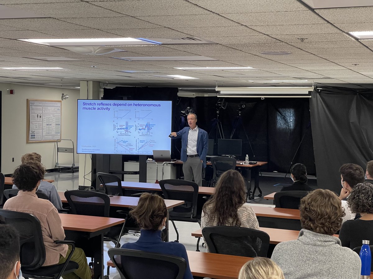 Big thanks to Dr. Eric Perreault of the @AbilityLab for kicking off our fall seminar series! Dr. Perreault's presentation on the interplay between shoulder mobility and stability was a fantastic learning experience for us at Delsys. @ISG_biomech @NorthwesternU #EMG #MotorControl