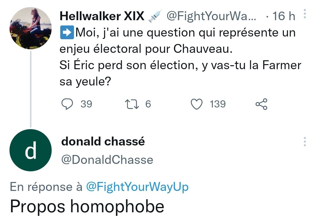 FightYourWayUp's tweet photo. C'est quoi le rapport???
Sont en mode victimisation??? https://t.co/gB3KgSg7zG