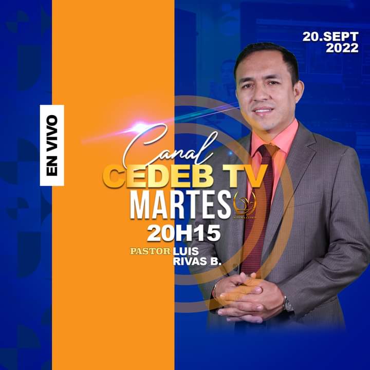iglesiacedeb's tweet photo. ▪️HOY, MARTES A LAS 20H15 / Transmisión en VIVO
Conectate No te lo pierdas, por la señal de CANAL CEDEB TV
📲 Facebook/Youtube
📌CEDEB: Esta ubicado en  9 de Octubre 1315 av Quito y Machala (Frente Banco Estado) Visitanos...
#DiosEsBueno #Comparte #cedebtv https://t.co/OdmsBrV2sZ