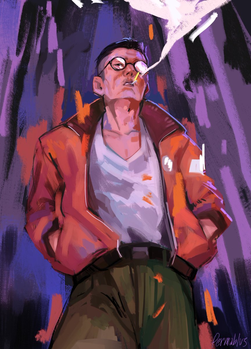 permablu3's tweet photo. 📘"This guy's got Authority off the charts. There's *a lot* of it. If the lieutenant were an *evil* man, who knows what sort of havoc he would wreak?"
#discoelysium #kimkitsuragi https://t.co/fB6rHOjFAI
