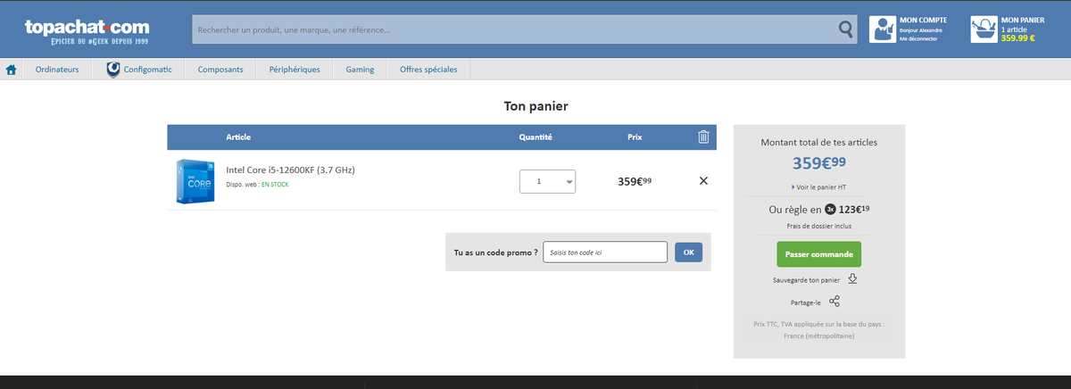 Othli_'s tweet photo. @TopAchat Une urgence PC fait qu'un petit achat de Processeur s'impose , y'aurait t'il un petit #CodePromo pour accompagner ça 🥰? https://t.co/83aBBloPm1