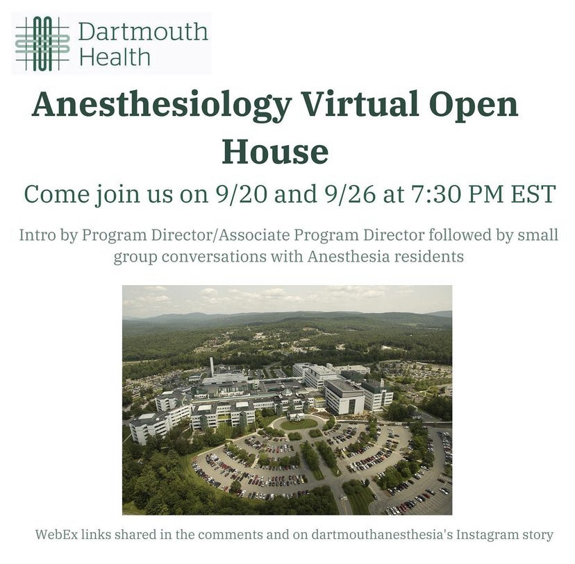 Join us tonight or next week!

dartmouthanesthesia9/20: dhvideo.webex.com/dhvideo/j.php?…
dartmouthanesthesia 9/26: dhvideo.webex.com/dhvideo/j.php?…

#medtwitter #match2023 #anesthesia #anesthesiology