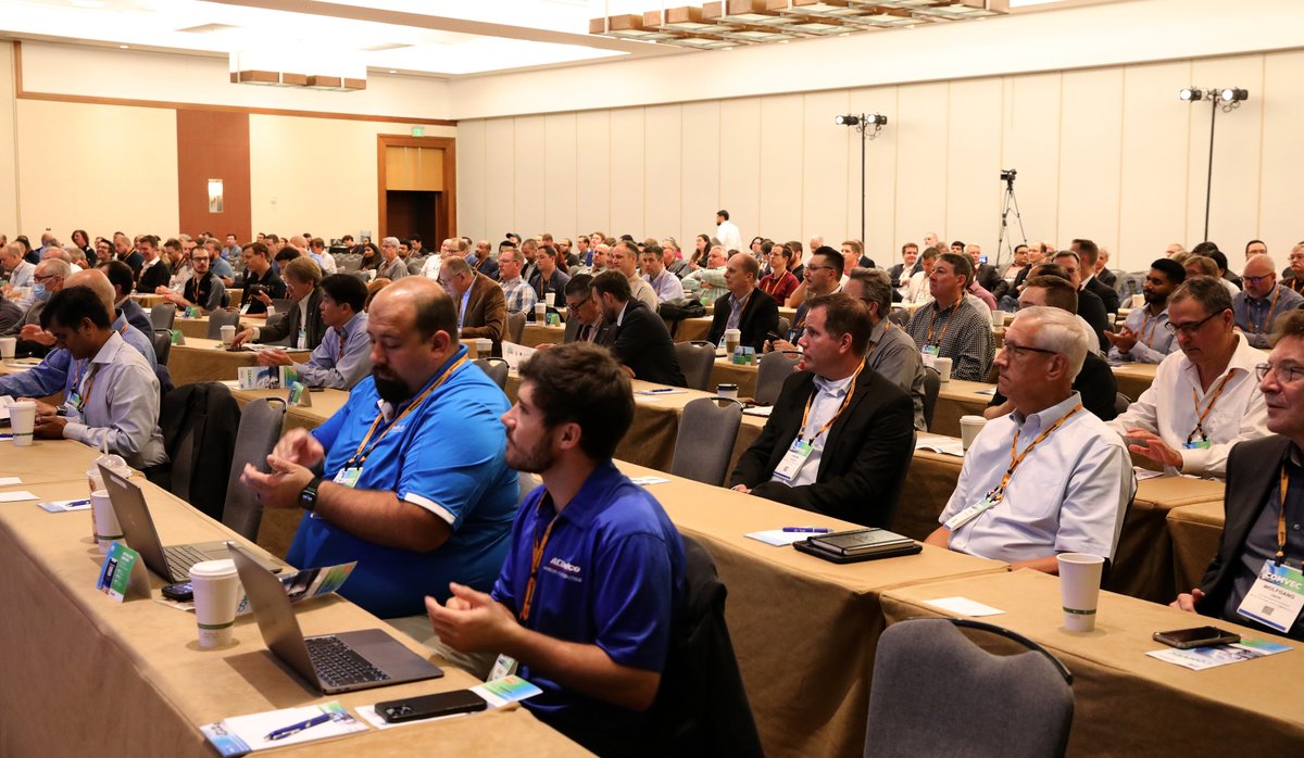 SAEIntl's tweet photo. #COMVEC22 day one is in the books and we're having a great time! Between awesome opening keynotes, great technical sessions, and amazing networking opportunities, we couldn't ask for a better way to kick off an event. What's been your favorite part so far? https://t.co/1Q2719ss8Q