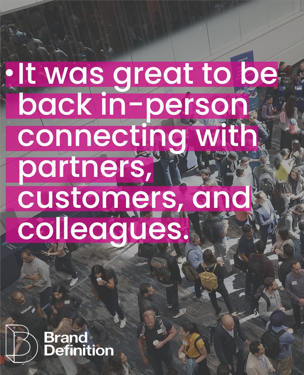BrandDefinition's tweet photo. As we approach Q4 of 2022, we're reflecting on our top takeaways and learning from this past trade show season.
#BrandDefiniton #EdgeTakesShape #PRAgency #DigitalMediaAgency #PRagencylife #SocialMedia #Marketing #tradeshows #tradeshowpr #tradeshowmarketing https://t.co/XcH1k4rOAh
