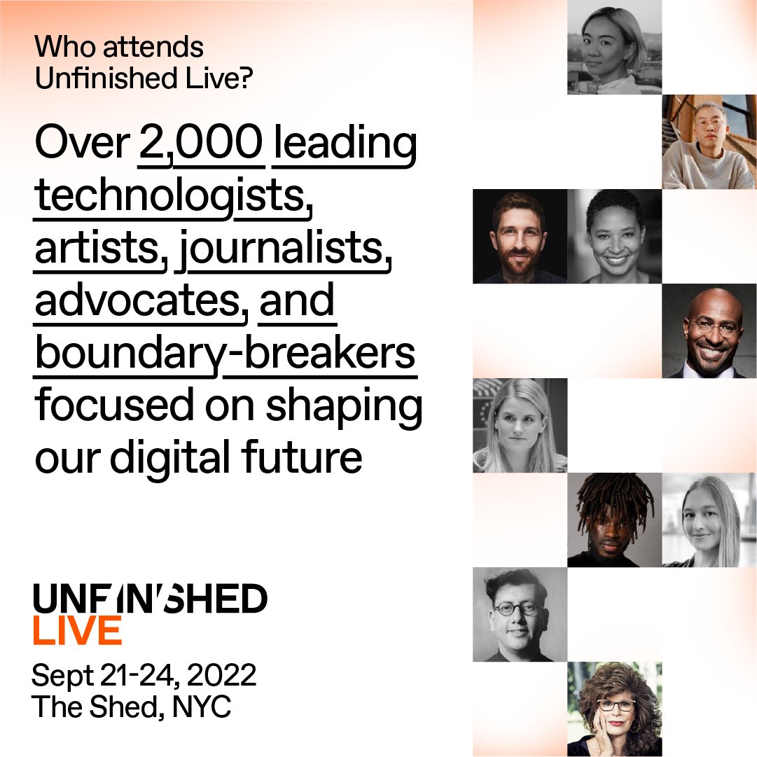 Thursday 9/22 @ 3pm EDT <a href="/tristanharris/">Tristan Harris</a> &amp; <a href="/mariabridge_/">maria bridge</a> on "How Wisdom Can Protect Humanity from Technology" at Unfinished Live

Event details👉  bit.ly/3BQZsoj

Register with code HUMANETECH50 for 50% of in-person tickets or join online for free: live.unfinished.com
