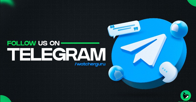 WatcherGuru's tweet photo. We're on Telegram, follow us for 24/7 news alerts.