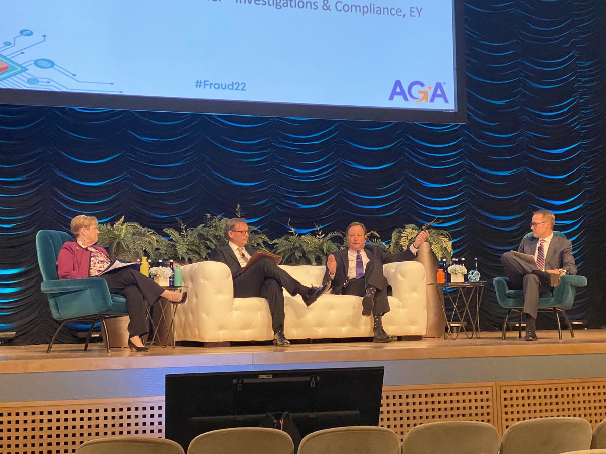Susan_AGACGFM's tweet photo. That’s a wrap on day one of #fraud22! Great day learning, reconnecting and meeting new people. Oh and the food was excellent! ⁦@AGACGFM⁩ https://t.co/Zb7umIS0wL