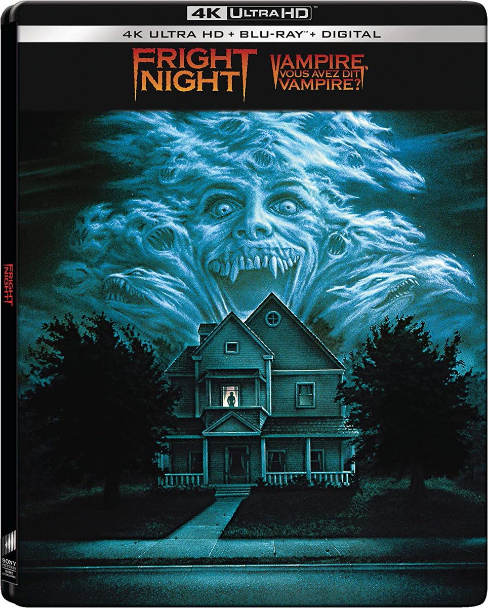 OolaFanForever's tweet photo. 1985’s horror classic #FrightNight starring #ChrisSarandon #RoddyMcDowell & #WilliamRagsdale is getting the 4K treatment, October 4th. 3 discs & loads of extra features. I ❤️ this movie, now let’s get #FrightNightPartII a 4K release too, #Lionsgate (owns the rights). 🎬❤️✌️🦇 https://t.co/w0QLSF9QBN