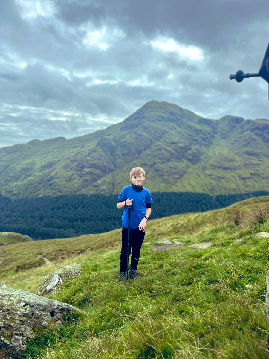 clairebear_1888's tweet photo. @BridgetPrimary L completed his 1st Munro at the weekend ๐ @lomondtrossachs #BenVane #VisitScotland #munro #hillwalking https://t.co/VT6D6fTbnk