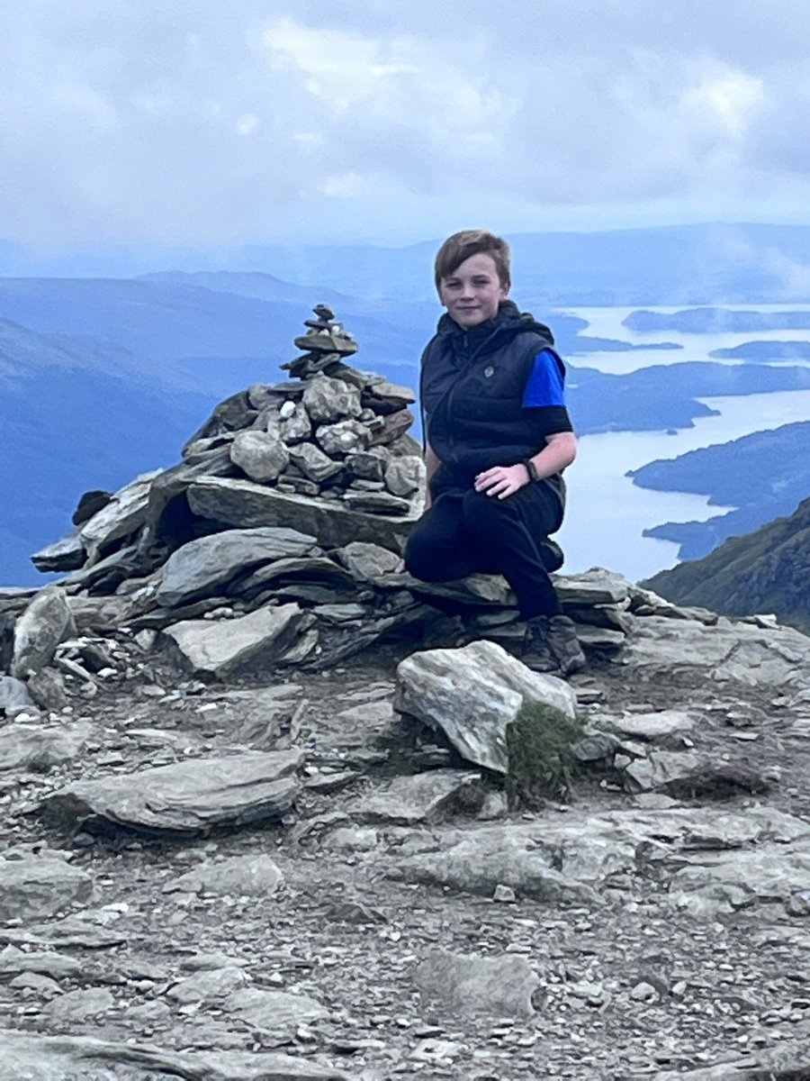 clairebear_1888's tweet photo. @BridgetPrimary L completed his 1st Munro at the weekend ๐ @lomondtrossachs #BenVane #VisitScotland #munro #hillwalking https://t.co/VT6D6fTbnk