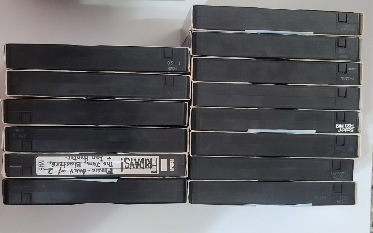 greencircleyall's tweet photo. It's a #stacksaleyall ! See pinned tweet for details.

It's #vhs night! 

Everything except the Fridays music tape has commercials. 1981-1990. $3 each.

#tapes #analog #forsale #nowplaying #lasermission #barbarella https://t.co/Ug18lPaF6q