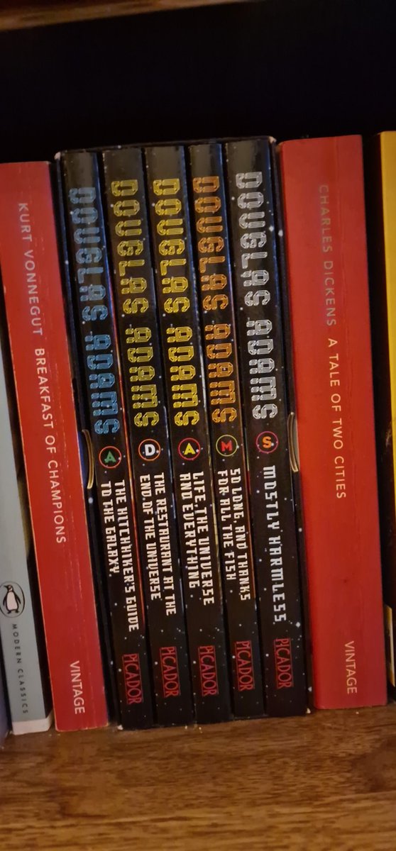 ShucksHowdy's tweet photo. @RINMichaelis @craigbob99 HHGttG started as a radio drama, then became a series of books, TV shows, etc.

So the actual question is 'is it faithful to the radio drama?'

Yes, yes it is. Insomuch that is pretty much impossible to do it wrong, it's a universe where there are no certain laws of reality. https://t.co/TuIbB7991Y