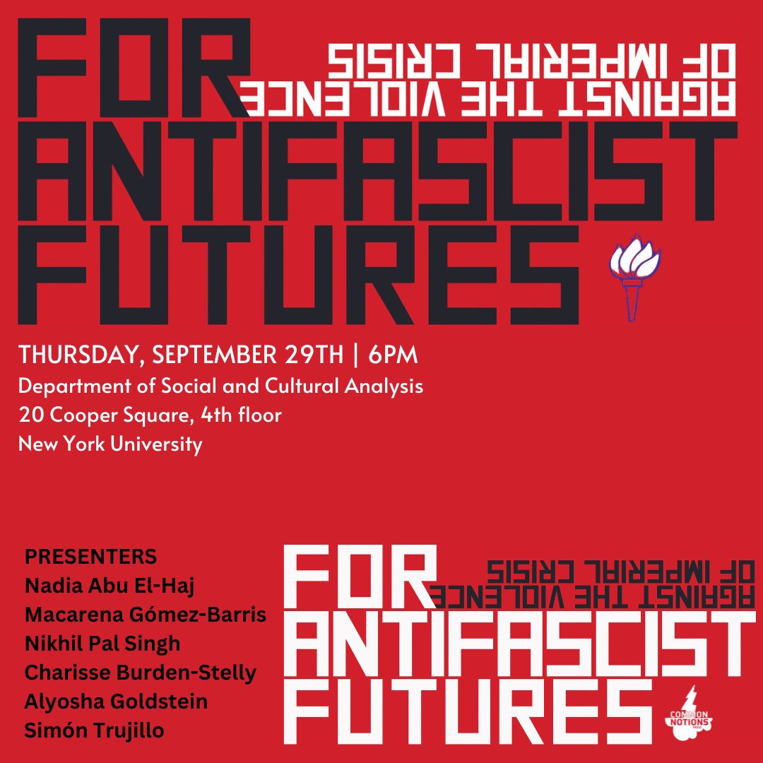 agoldste's tweet photo. _For Antifascist Futures_ @CommonNotions book events Thurs 9/29 - Tues 10/4 NYC, Philadelphia &amp; Baltimore!!! Hope you can join us at a event/panel near you! https://t.co/DpTXLfc2rz