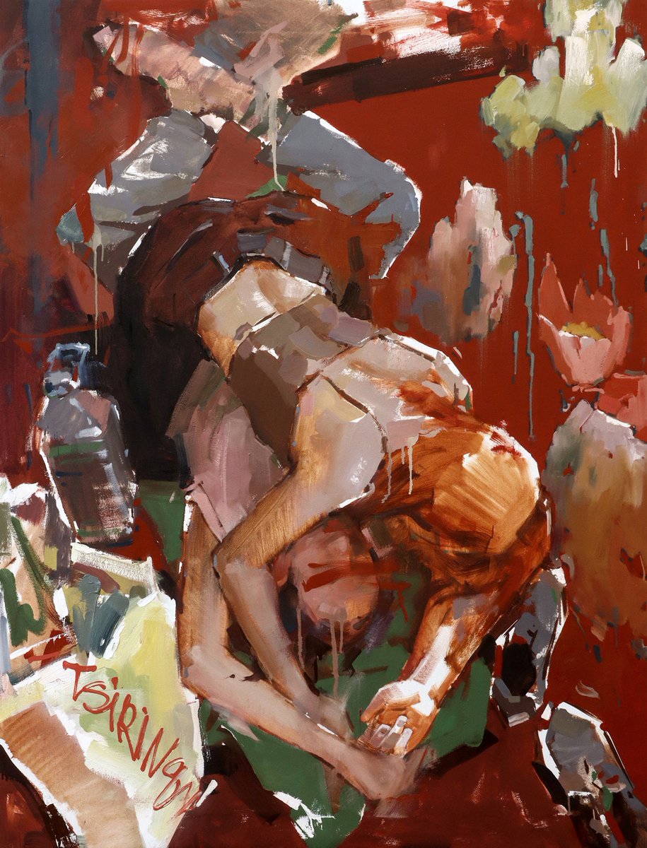 My new artwork. Untitled. 
Canvas, oil 130 x 100 cm.
#ArtistOnTwitter #oilpainting #contemporaryart #NFTartists