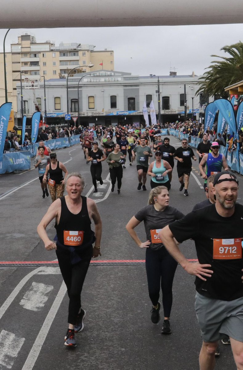 BebbingtonProf's tweet photo. Great to be back running in the Adelaide City to Bay on Sunday after their Covid break. The rain held off—just. https://t.co/XZjnc1AQFx