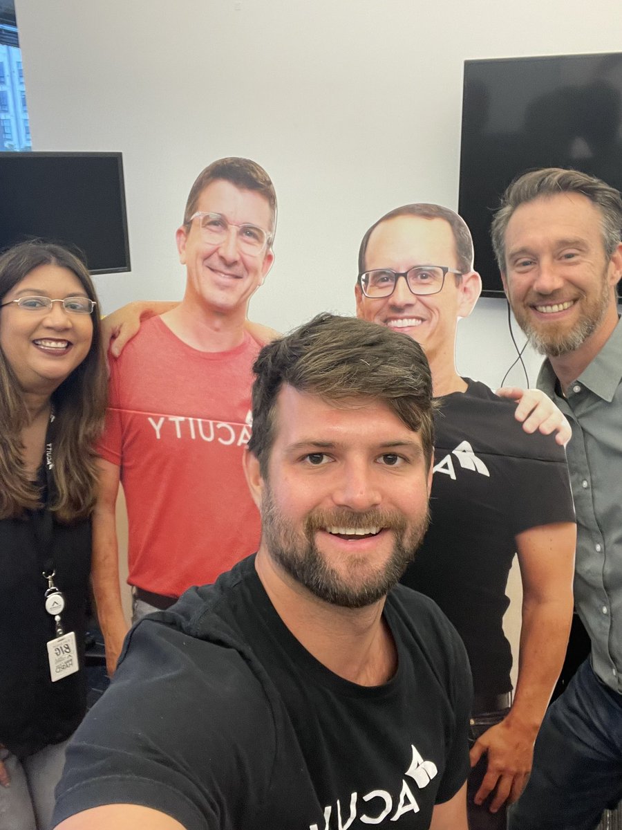 Acuity_co's tweet photo. Looks like some of our employees already found the @kenjikuramoto and @TheTechCPA life-sized cut out for #AcuityCon 😂

Now everyone can get a picture with them this year!

#AcuityCon2022 #acuity #cutout https://t.co/K8p2vrF7Xc