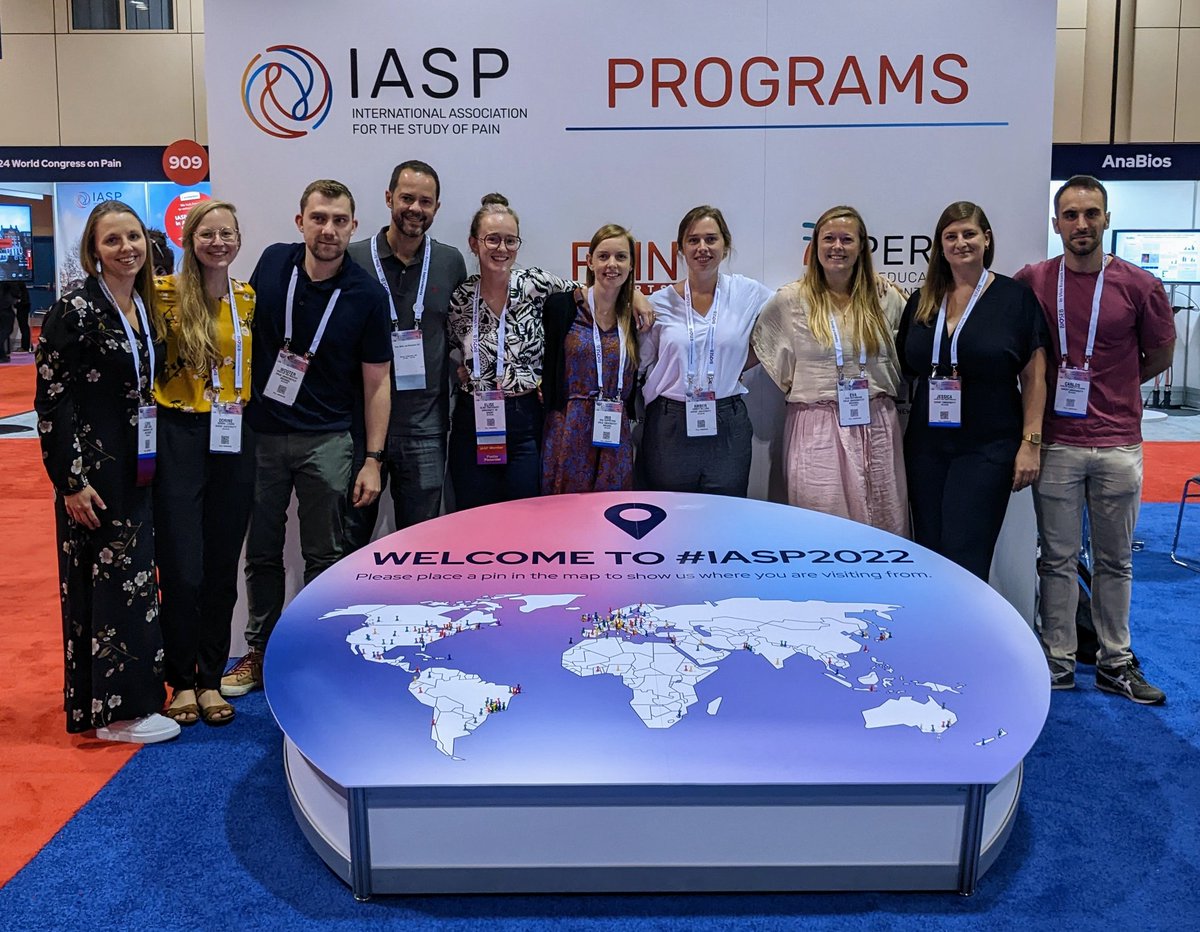 Pain in Motion is at #IASP2022 in 🇨🇦!
Be sure to talk to one of our members and follow our social media for updates on our presentations and on interesting talks we spot at the World Congress on Pain.