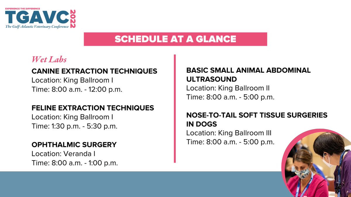 TGAVConference's tweet photo. It’s day one of #TGAVC2022! Wet labs start at 8 a.m. and run through the afternoon.

Need help finding your room? Check out the on-site program to get a map of the venue or head to the registration desk to speak with our staff –we’d be happy to help! https://t.co/7ypa5R6GE0 https://t.co/9qGcYlZhp4