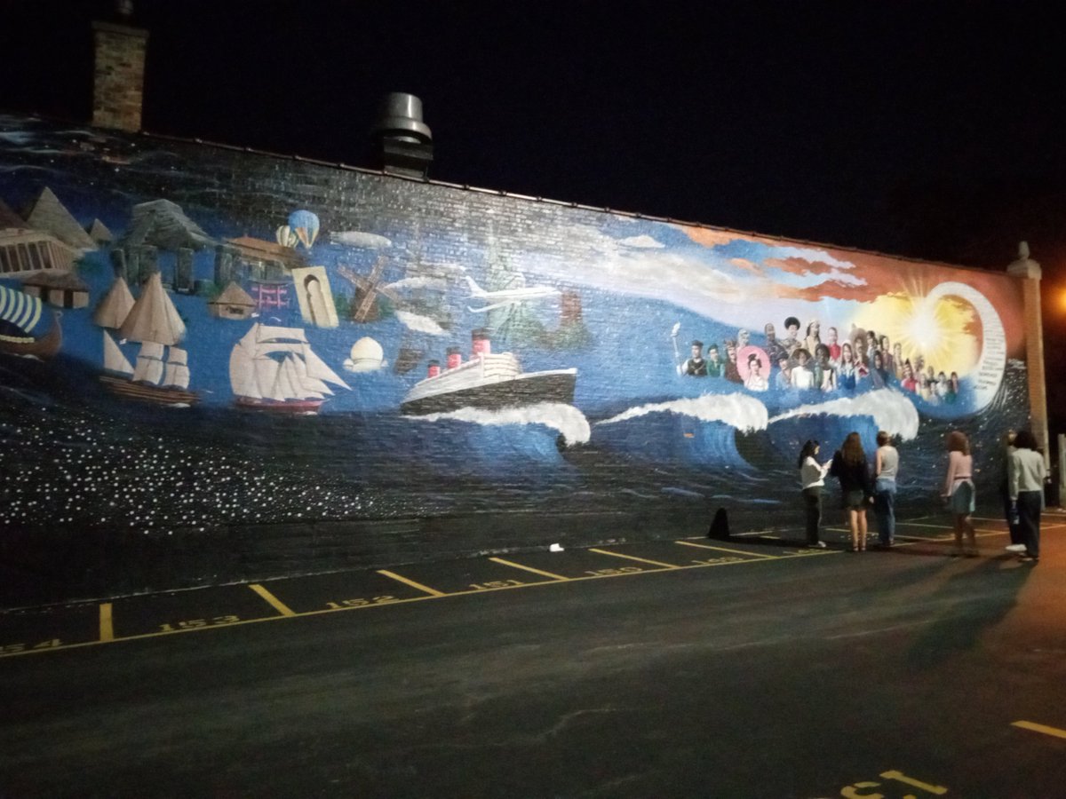 The Culture, Media, and Society class (Soc 251) recently visited a mural in Wheaton as part of their weekly work. They considered what cultural toolkits the artists brought to the work and what toolkits viewers bring.