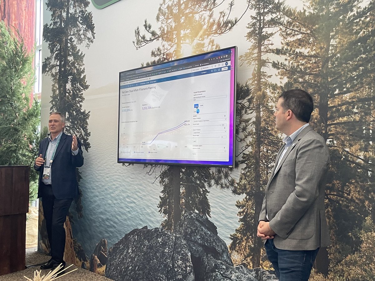 Watching a ⁦<a href="/salesforce/">Salesforce</a> #DF22⁩ demo on planning for Net Zero featuring a <a href="/Tableau/">Tableau</a> dashboard built by me ⁦<a href="/datablick/">DataBlick</a>⁩ and <a href="/Starschema/">Brenda Cowlishaw</a>!