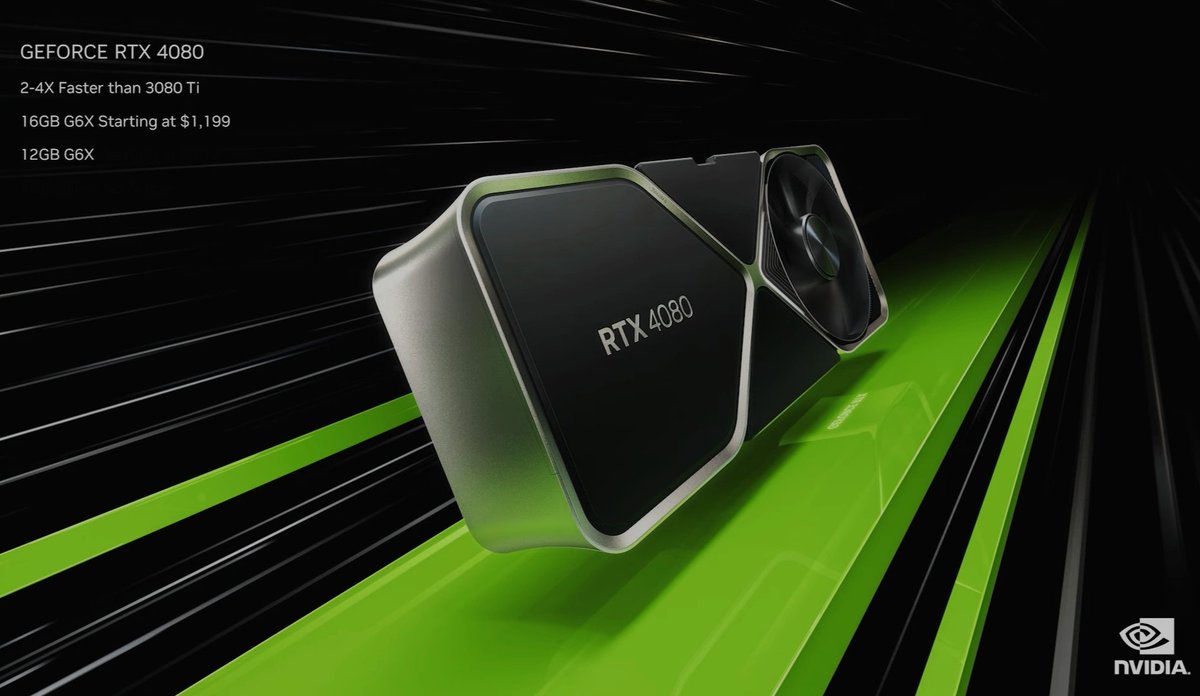 EforEngineering's tweet photo. Nvidia announces #RTX40 series graphics cards.
The RTX 4090 
24GB of GDDR6X memory
16,384 CUDA Cores
BC 2.23GHz ~ 2.52GHz
1,321 Tensor-TFLOPs
191 RT-TFLOPs
83 Shader-TFLOPs

#nvidiageforce #engineering #gpu #pcgaming 
#gaming #ai #artificialintelligence #dlss3 #tech #technology https://t.co/aRzgCjdLM7