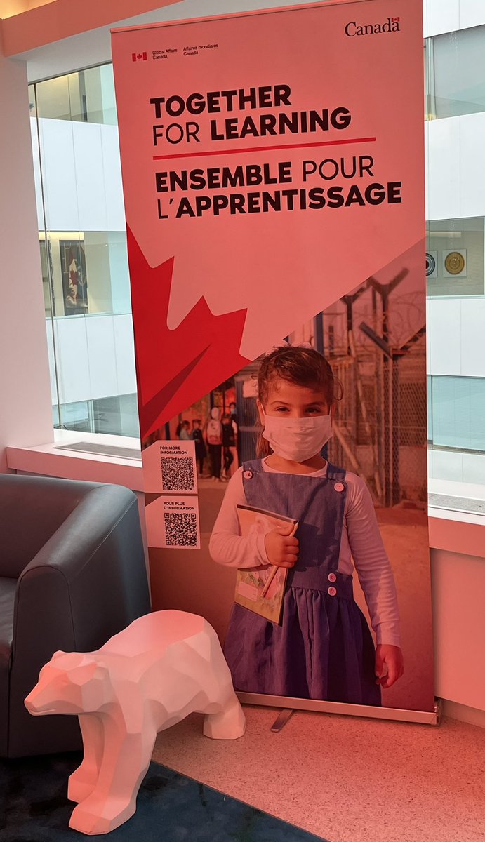 KarinWaltraut's tweet photo. Today we’re celebrating our shared
#Charlevoix successes: “Delivering education for girls &amp; displaced youth around the world” with the Hon. @HarjitSajjan, Minister of International Development of Canada &amp; Minister responsible for PacifiCan together with #CIEPWG @CanadaUN @CanLWR https://t.co/grj8hyGlHX