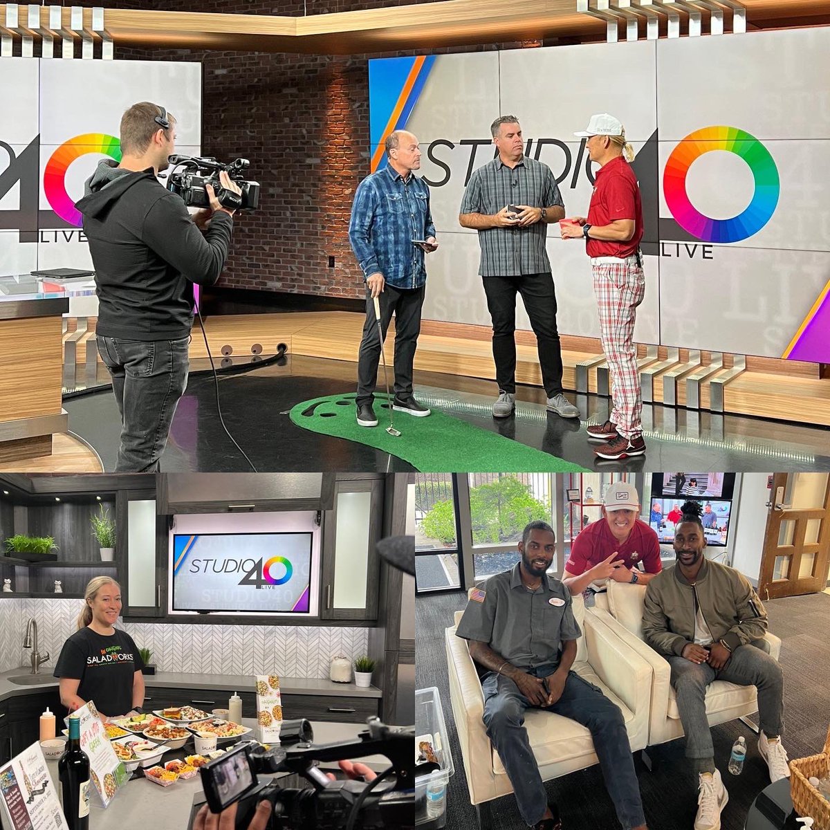 MikuniTaro's tweet photo. Look who showed up to our #Studio40 segment! 🐊 🐍 I am the happiest when I can give more than when I can receive more! #CapitalCup#CharityGolf ⛳️ raised more than $2.1 million just this year already! 🎊 #DCAPartners https://t.co/csss0bzakG